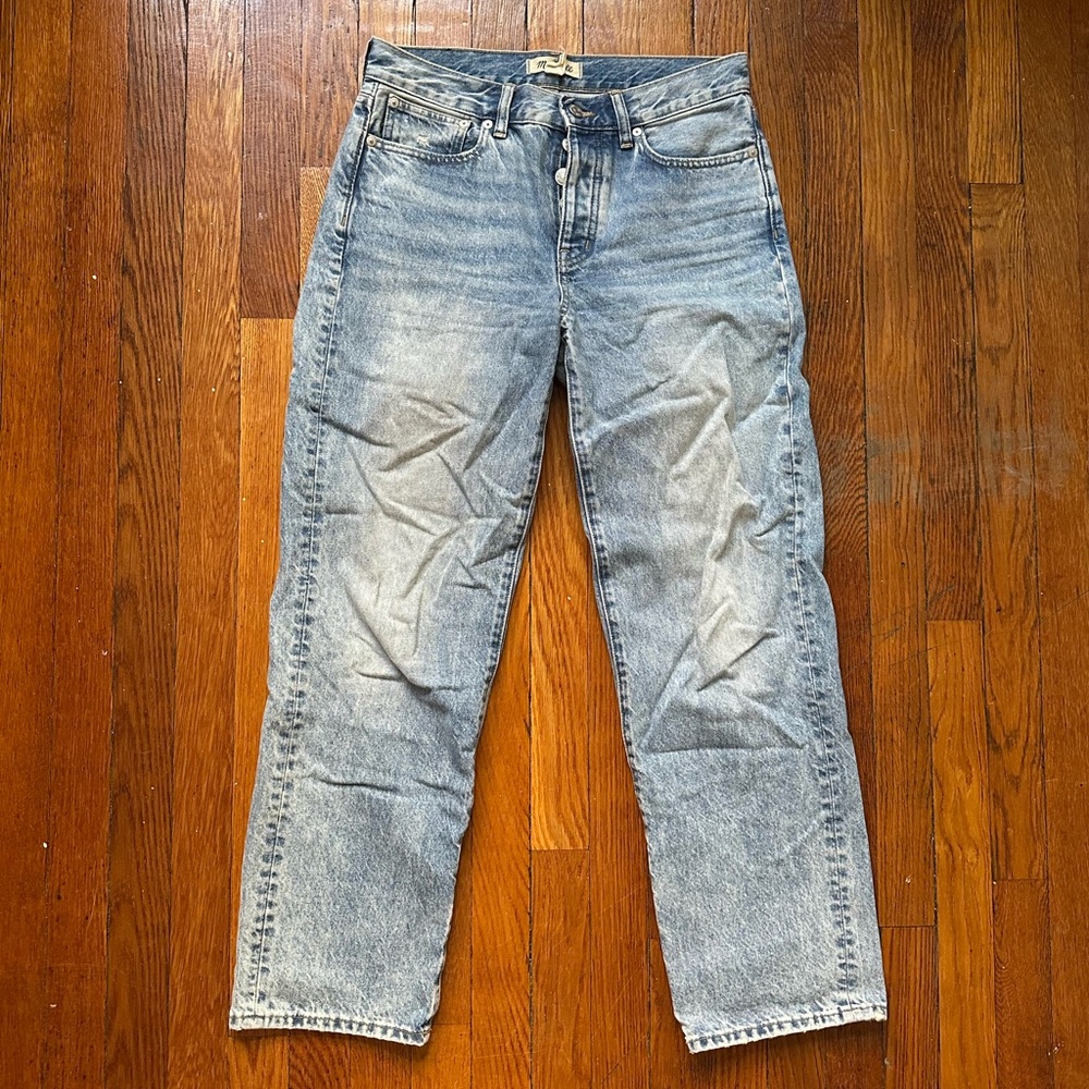 madewell low slung straight jeans